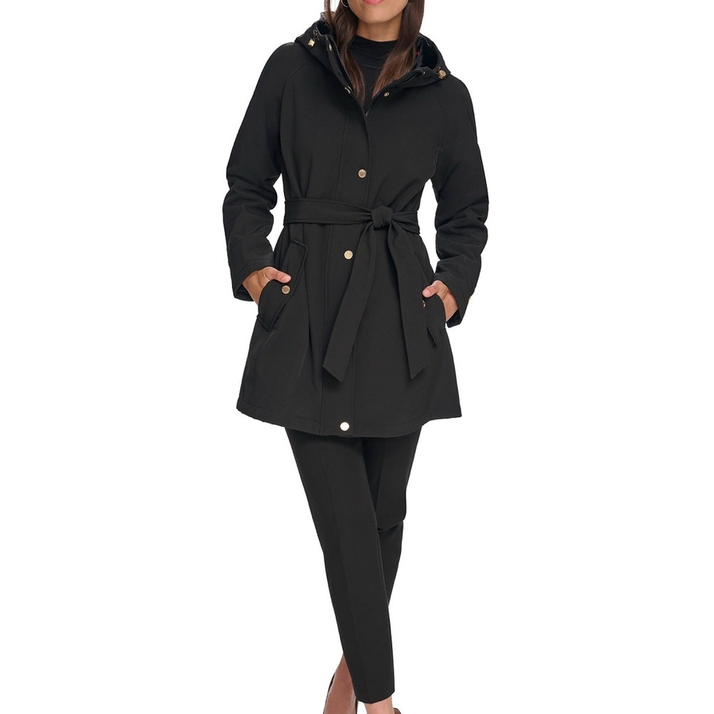 Tommy Hilfiger Hooded Belted Lined Raincoat size SP